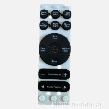 Kustom backlit menyala keypad silikon tombol karet pad